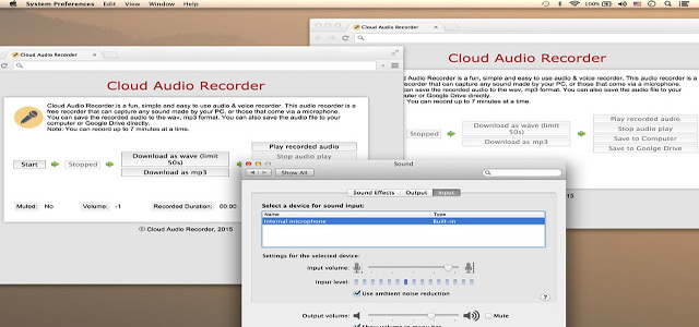 Registratore audio su cloud