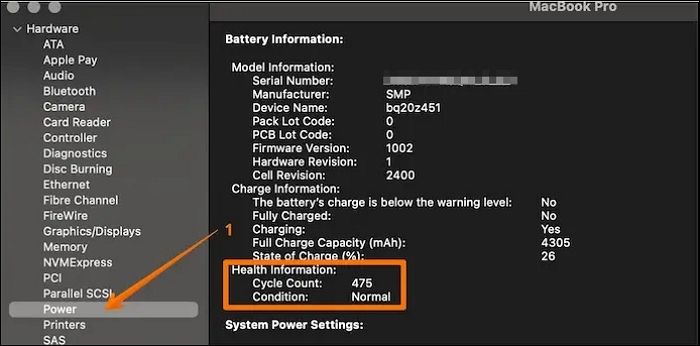 Batteriestatus prüfen