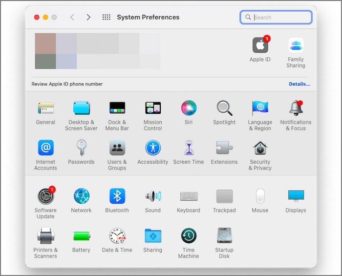 seleziona Sicurezza e privacy su Mac