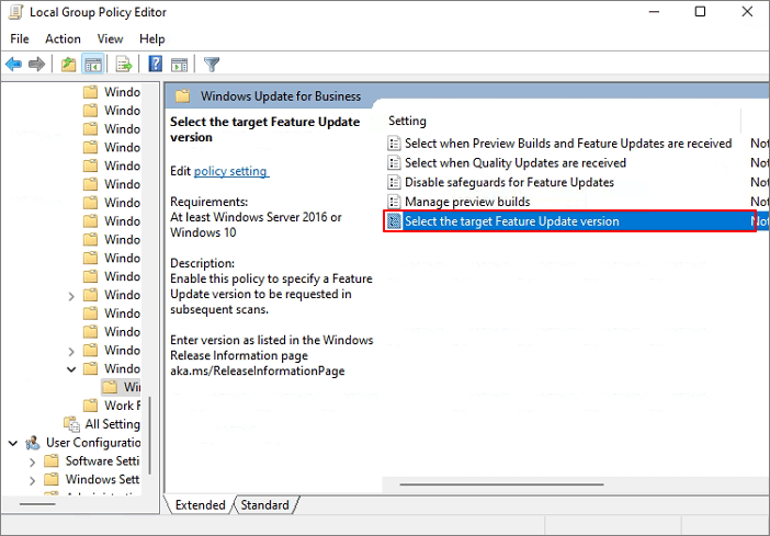 Windows 11-Update mit Gruppenrichtlinie deaktivieren – 2