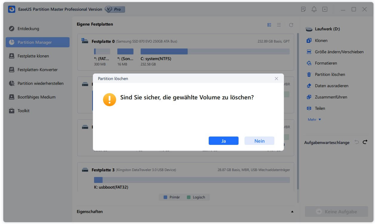 Auf OK klicken