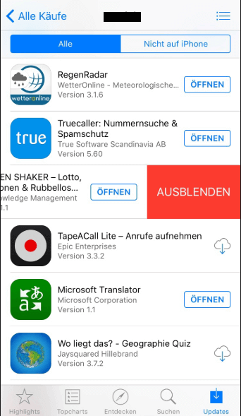 Nicht auf das iPhone.
